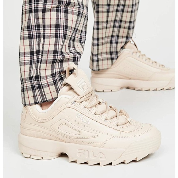 Tan Fila Women's Disruptor II Autumn Sneakers - Picture 4 of 8